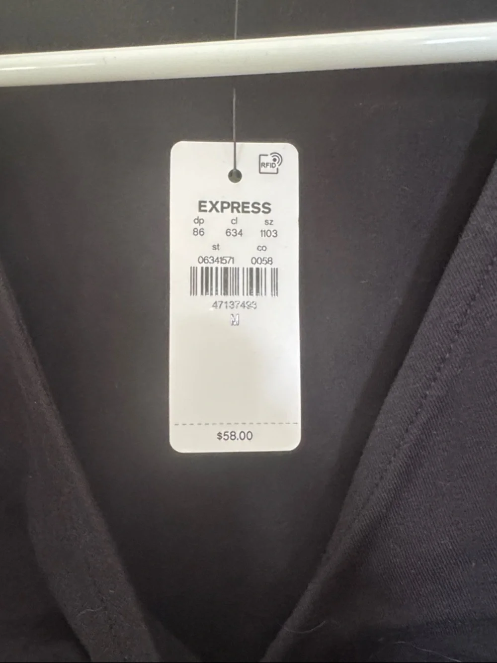 Express Black Ruffle-Sleeve Twist-Front V-Neck Bodysuit - Picture 2 of 8